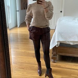 DO NOT BUY COPY - SACHIN + BABI burgundy leather shorts 2